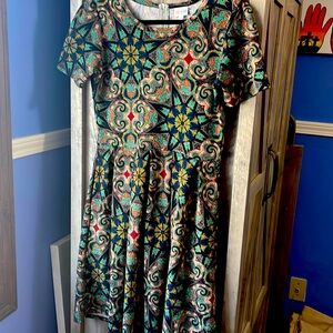 EUC LuLaRoe Pleated Dress